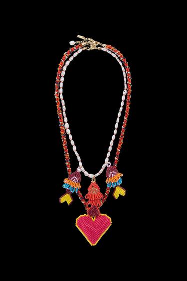 PACK OF NECKLACES WITH FISH AND HEART - Multicoloured by Zara - Image 0