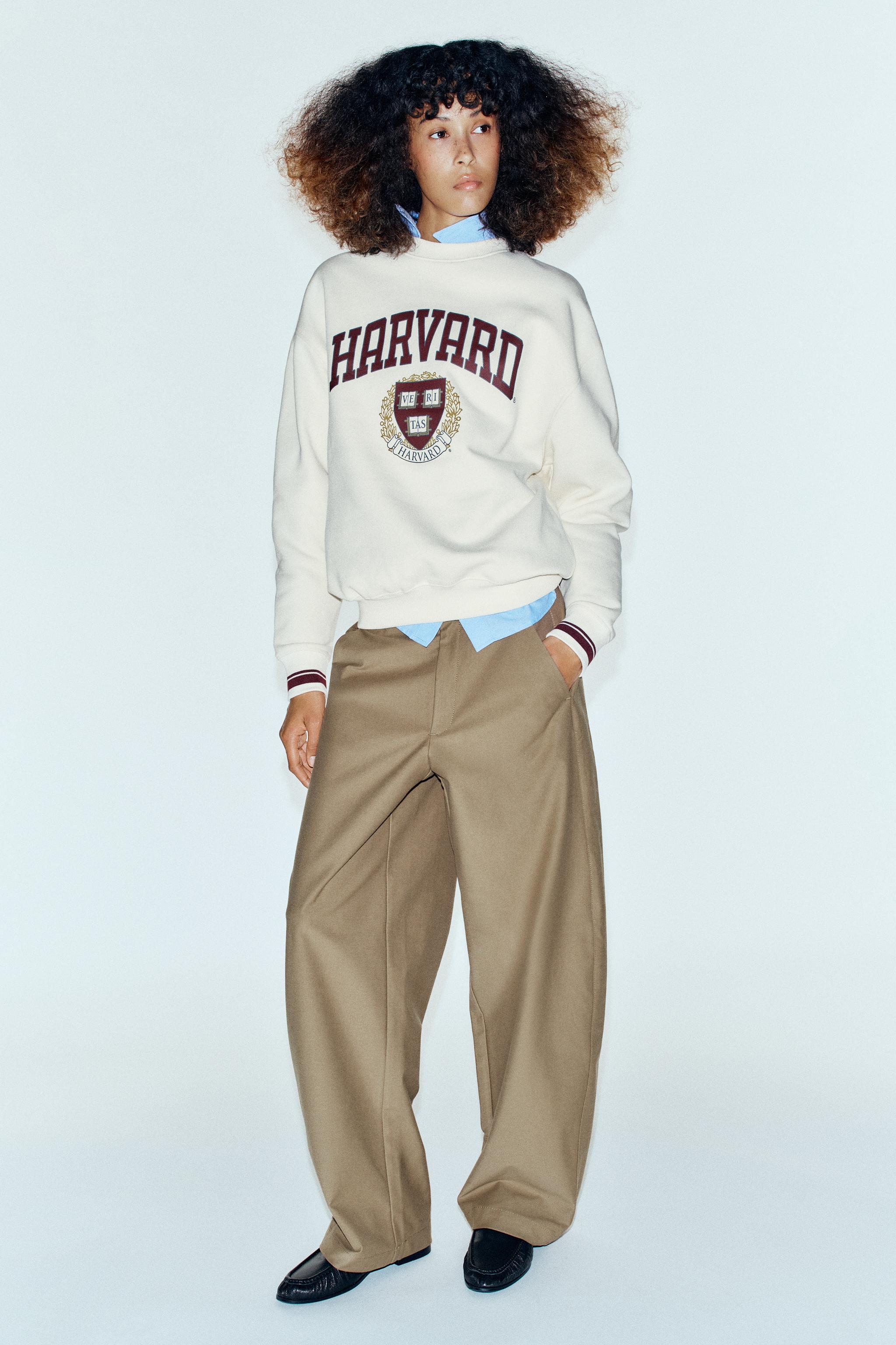 Harvard University Ribbed Sweatshirt by Zara