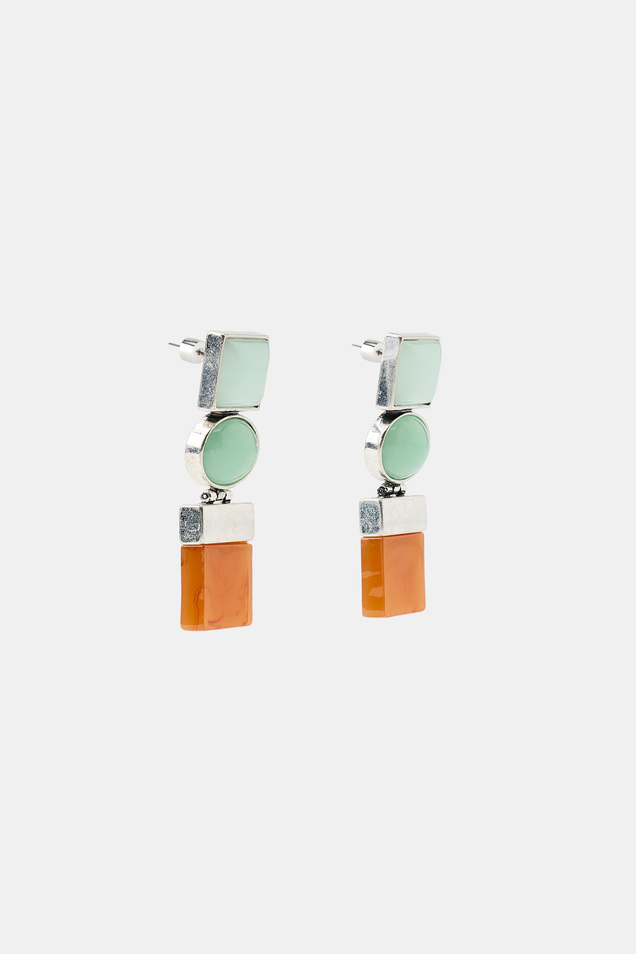 TRIPLE GEOMETRIC EARRINGS