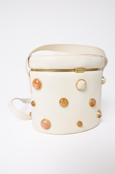 حقيبة كروس بودي صلبة - خَام الخاص بـ Zara