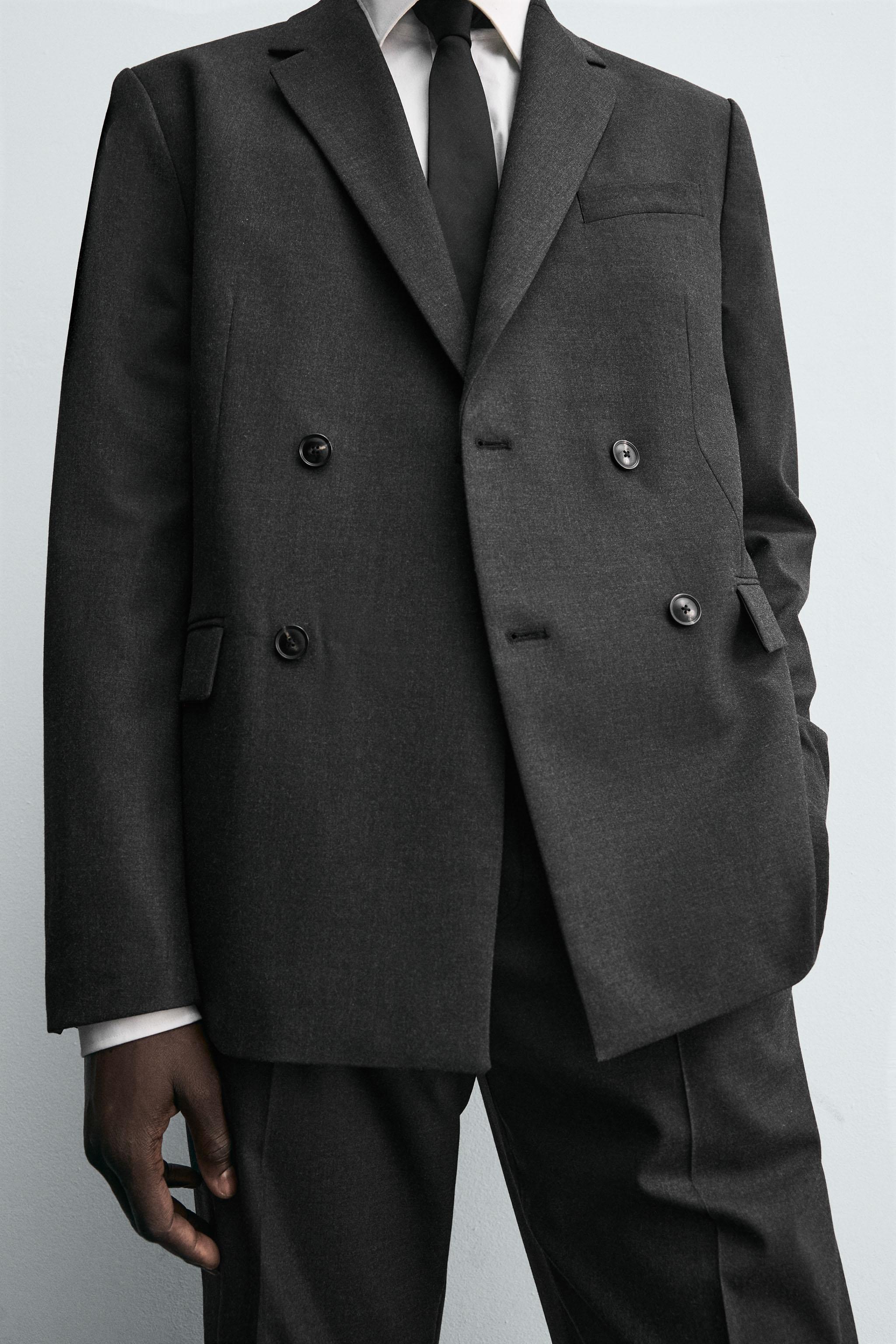 DOUBLE BREASTED SUIT BLAZER