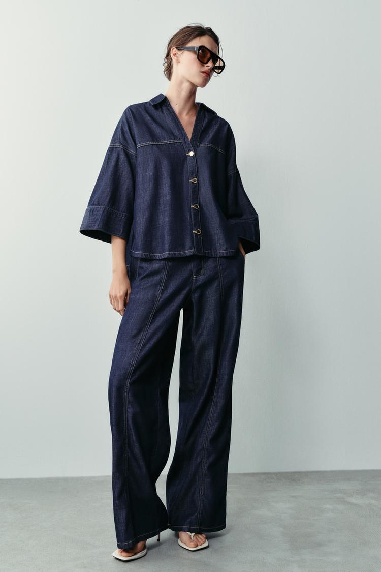 Z1975 WIDE SLEEVE DENIM SHIRT
