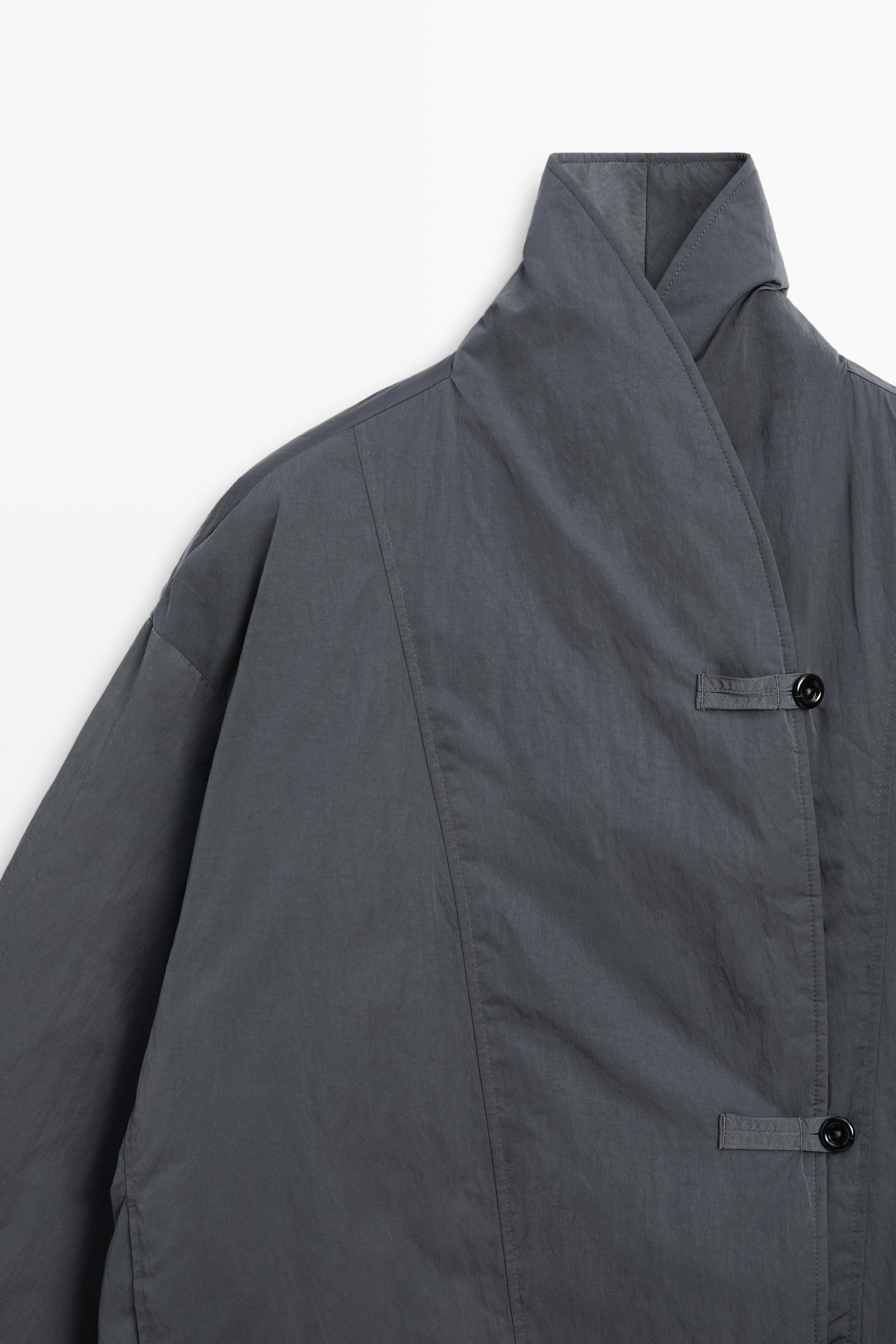 Quilted bomber jacket — Blue
