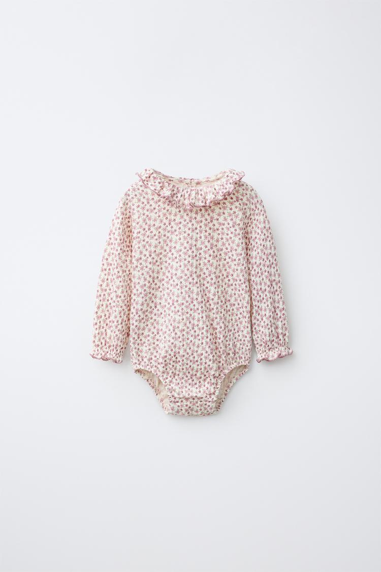 Body textura estampado flores