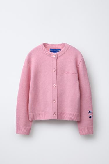 Zara CHAMPION ® X ZARA PATCH CARDIGAN - Pink