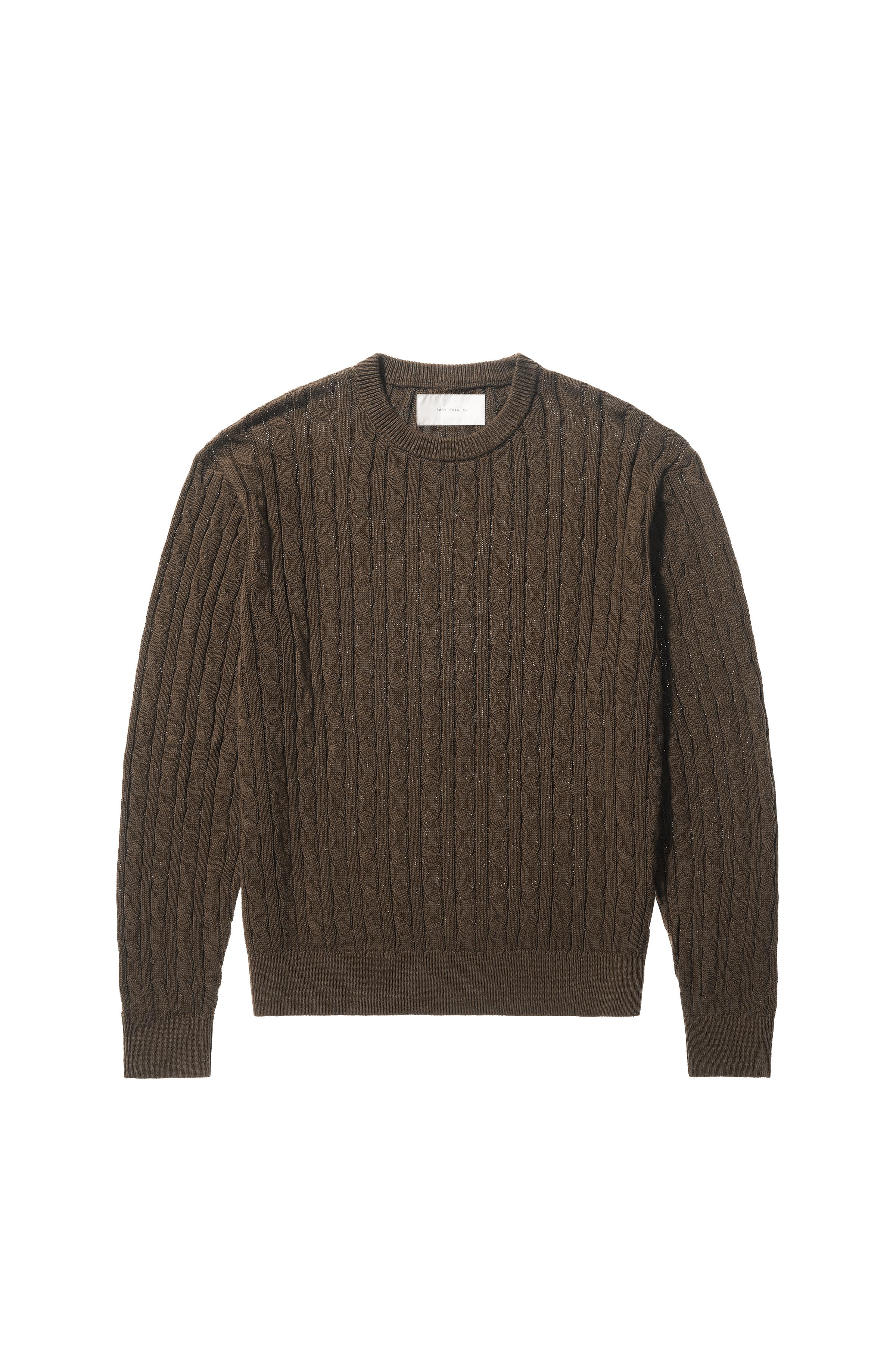 トップス ZARA ORIGINS wool alpaca Knit Best US M ZARA Striped Alpaca Blend Hooded Oversized Chunky Knit