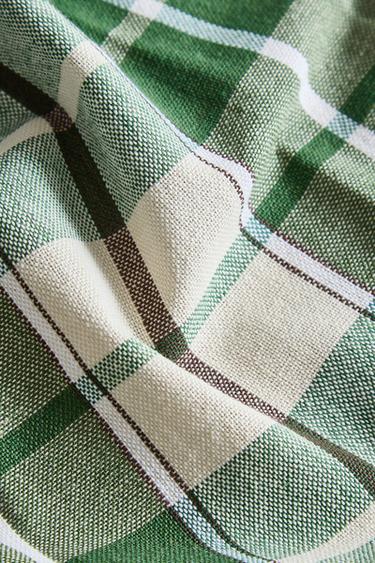 LOT DE SERVIETTES DE TABLE EN FIL TEINTÉ (LOT DE 2) - Vert de Zara - Image 3