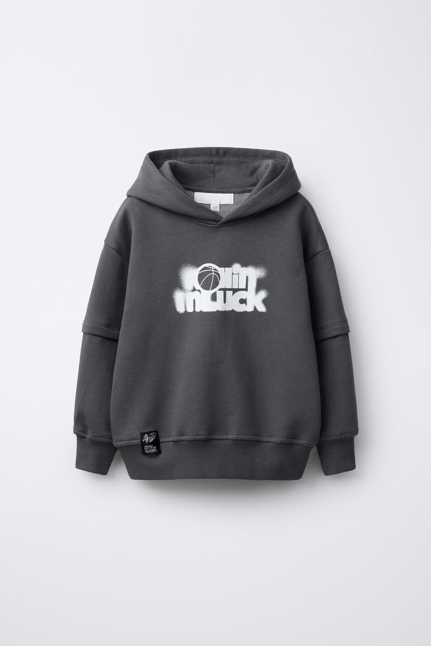 Sudadera Con Capucha Negra De Mango