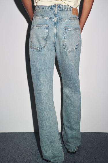 ZW COLLECTION RELAXED MID-WAIST JEANS - Light blue by Zara - Image 3