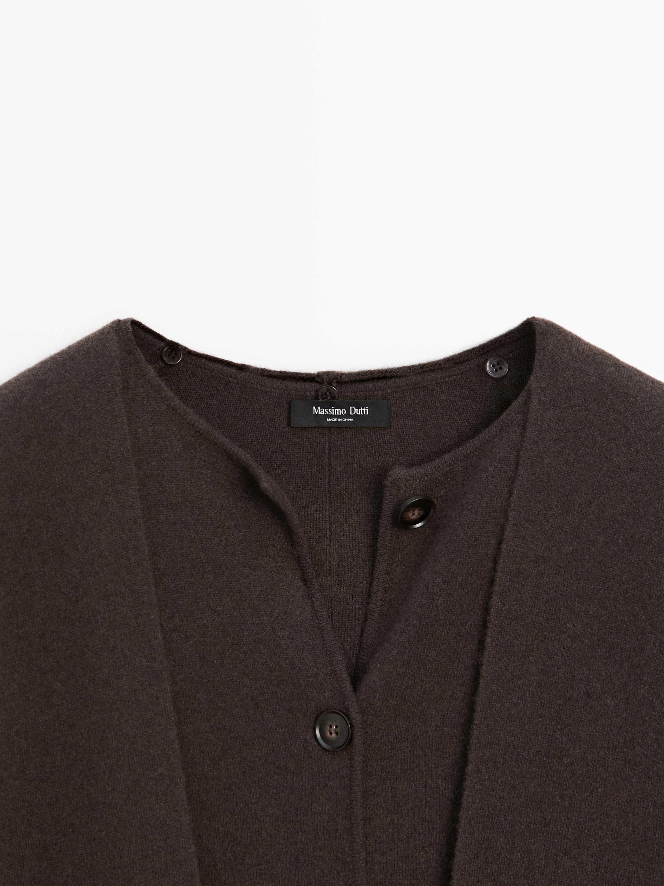 Veste longue à capuche écharpe