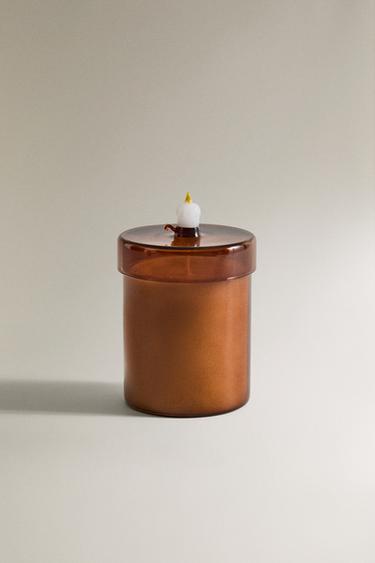 Zaras (220 G) DOFTLJUS I BOROSILIKATGLAS SALTED CARAMEL - Krämfärg