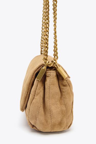 MINI SAC CITY EN DAIM - SABLE/MARRON de Zara - Image 3
