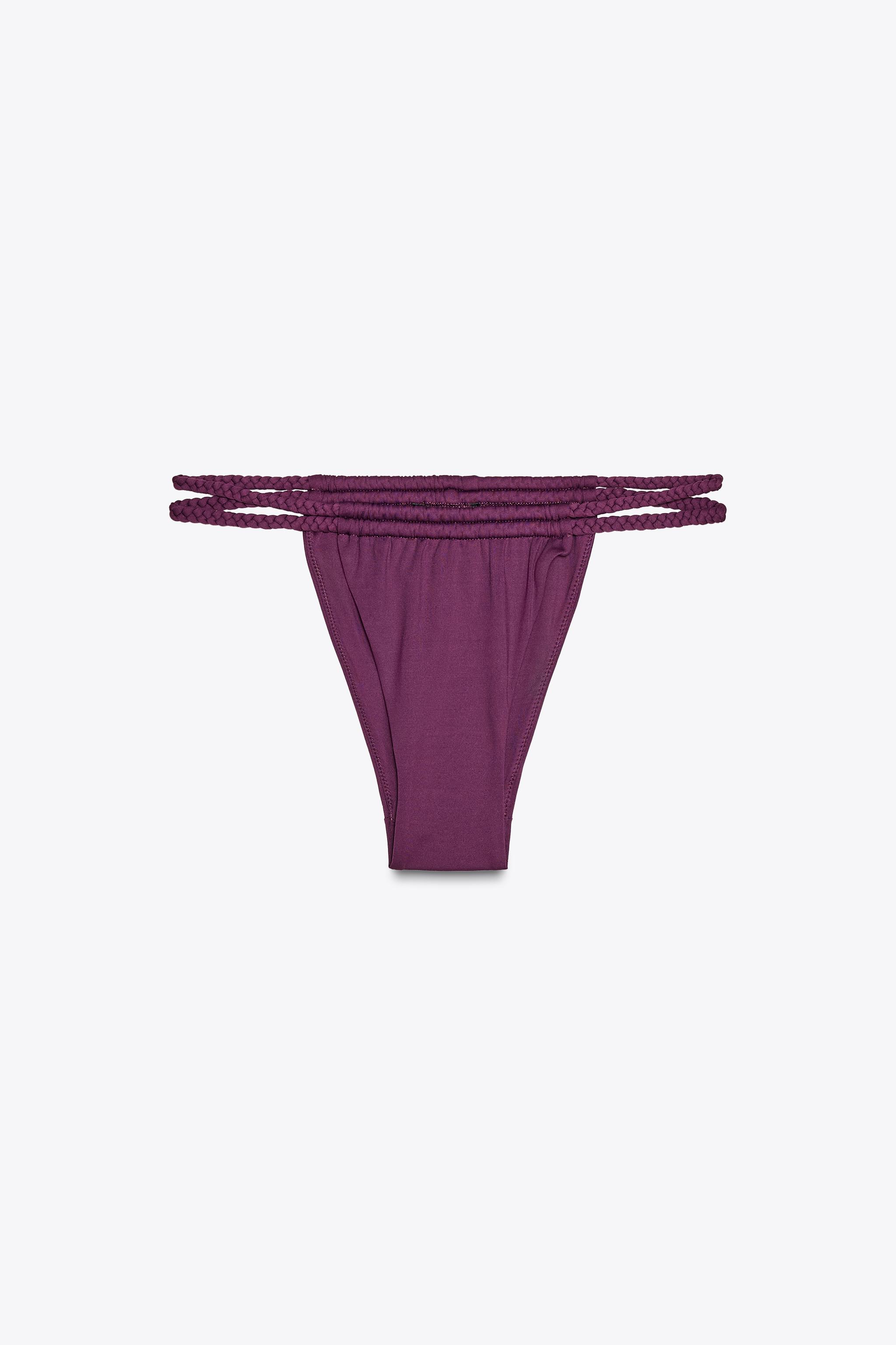 ZARA ブレードカーテンビキニボトム 2910/216 ブレードカーテンビキニボトム - プラム | ZARA Japan / 日本
