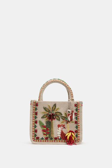 MINI BEADED BAG - Multicoloured by Zara