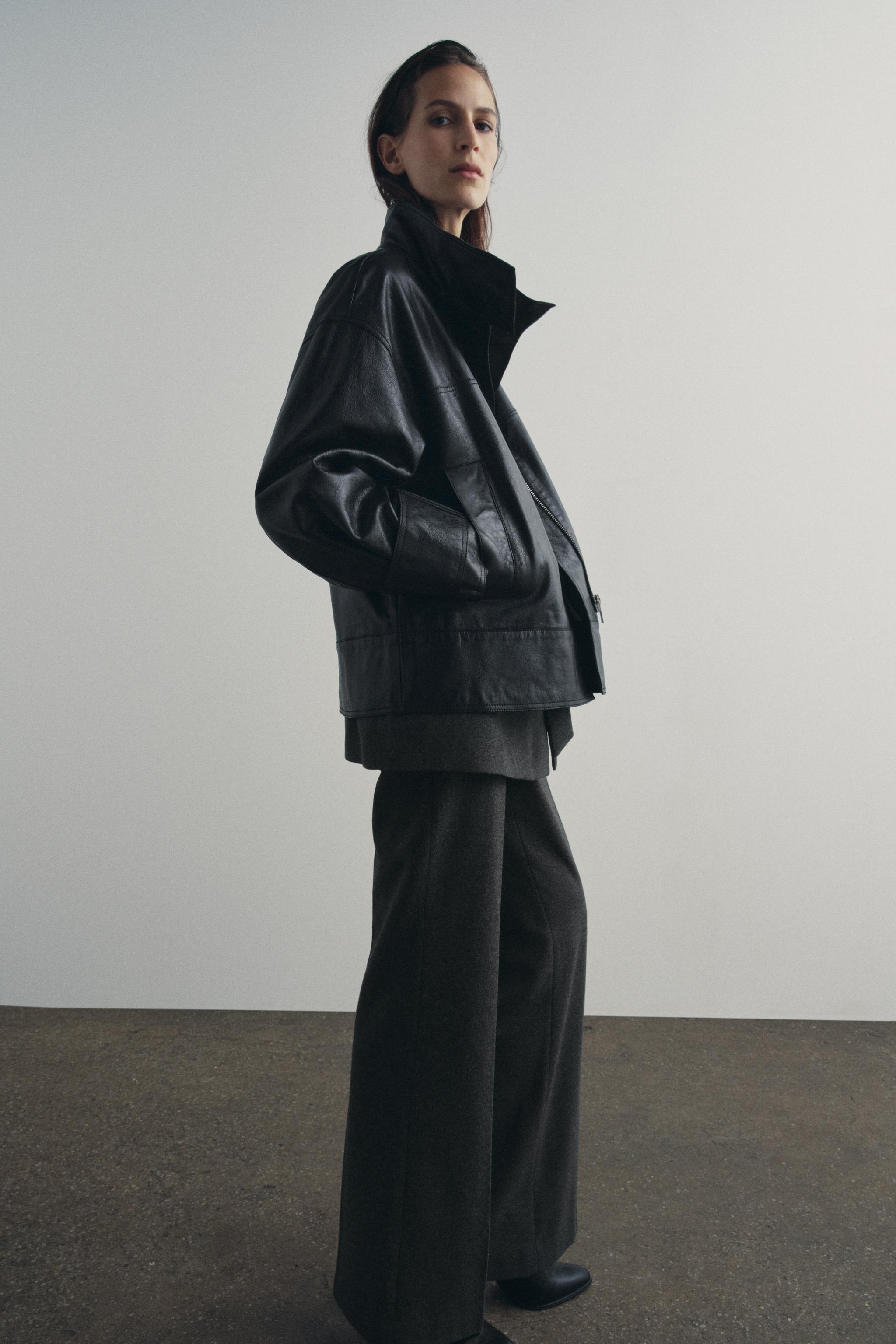 ZW COLLECTION ウールパンツ - グレー | ZARA Japan / 日本