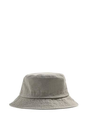 قبعة BUCKET مغسولة - رمل by Zara