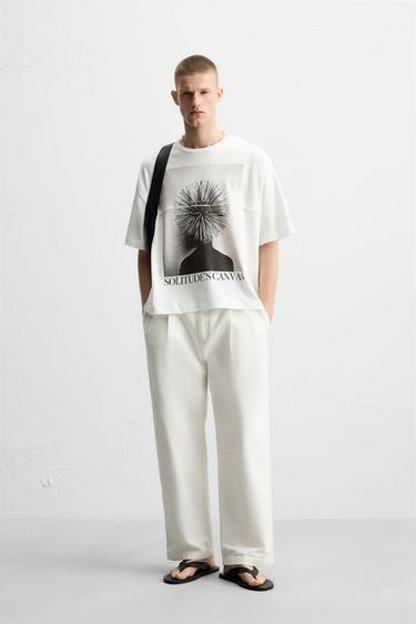 T-SHIRT WITH PHOTO PRINT - White by Zara - Image 0