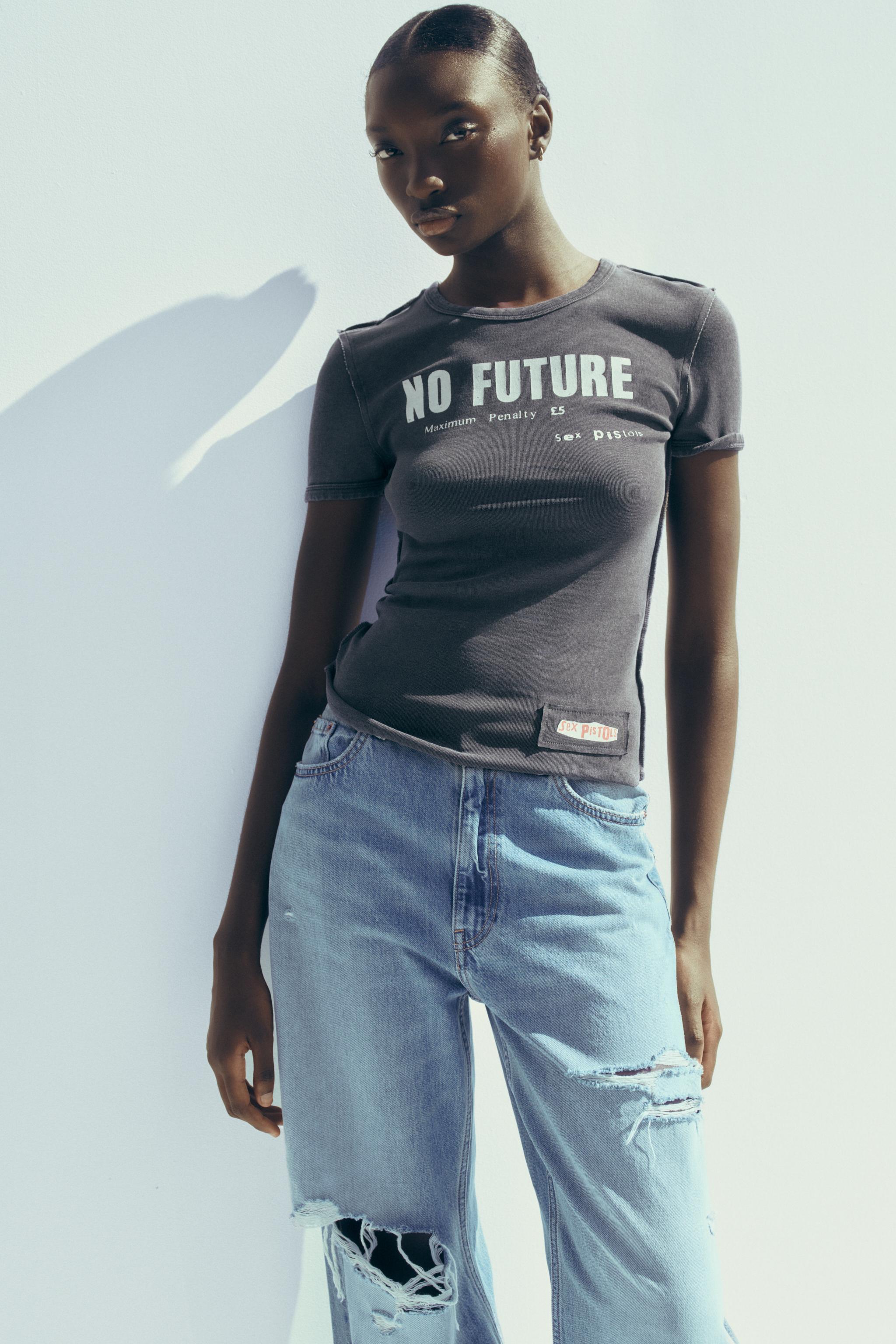 WASHED EFFECT T-SHIRT ©SEX PISTOLS - Anthracite grey | ZARA