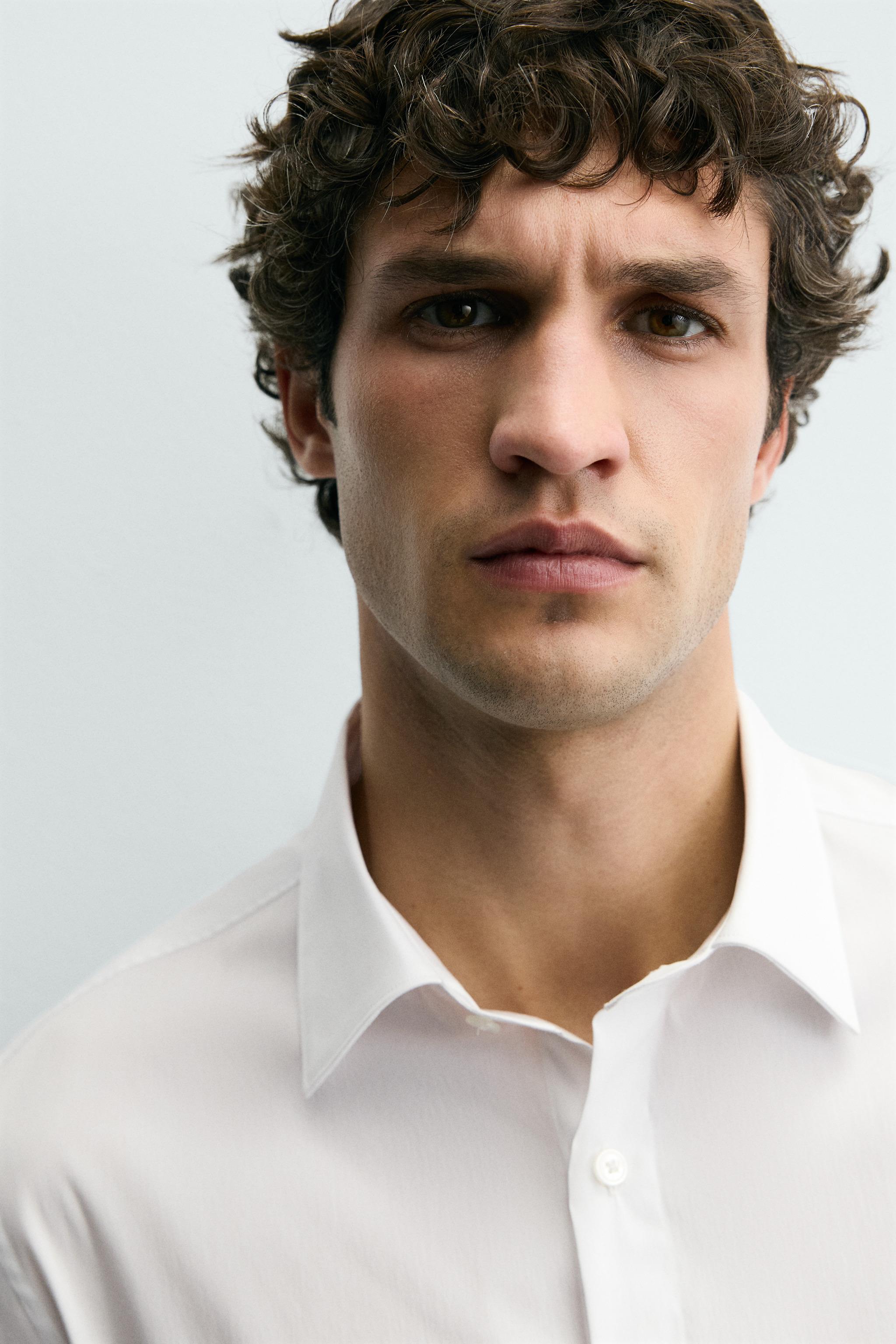 Zara - Slim Fit Comfort Shirt - White - XL - Man Zara - Slim Fit Comfort Shirt - White - XL - Man