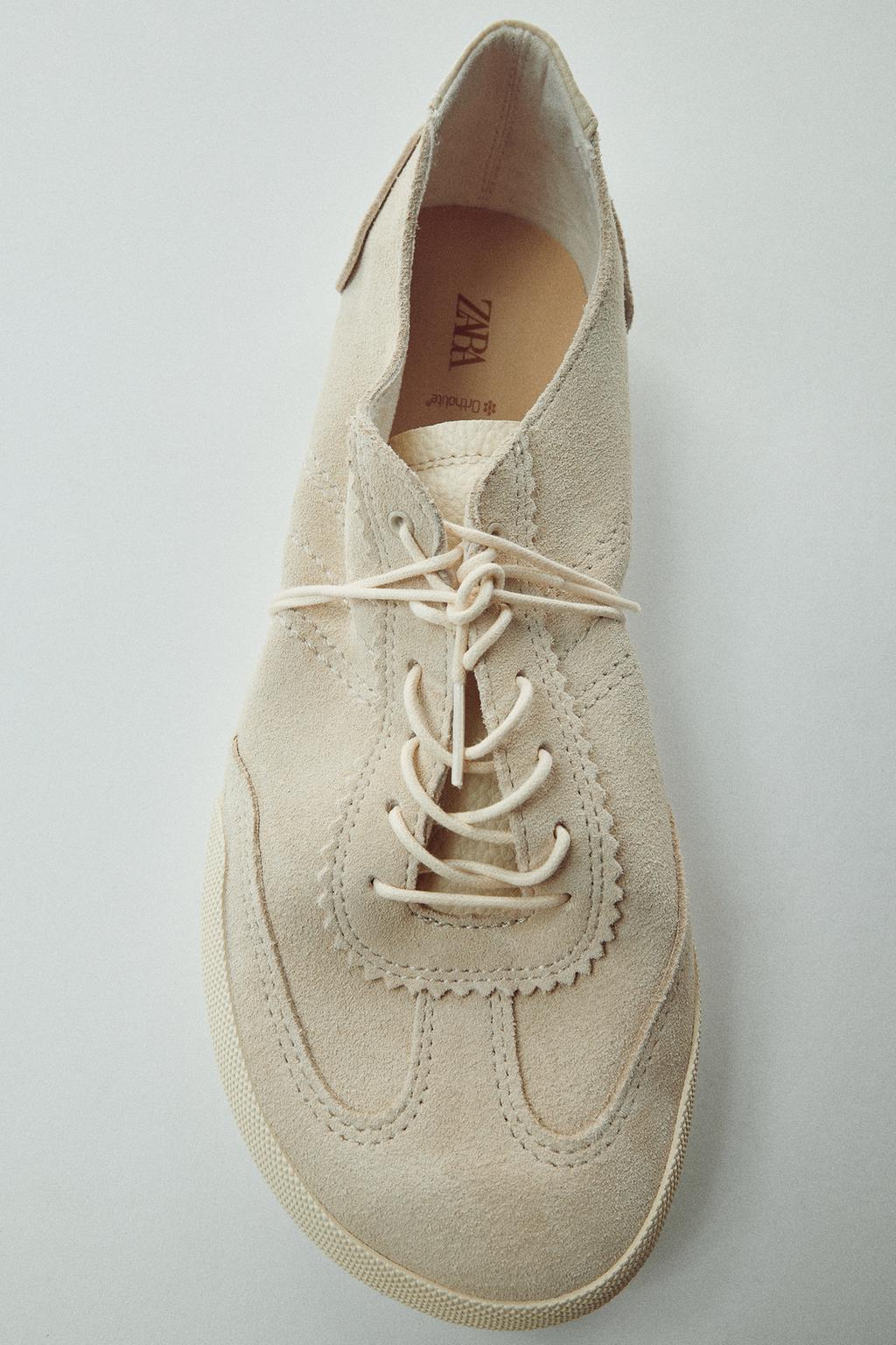 BAREFOOT SPLIT SUEDE TRAINERS