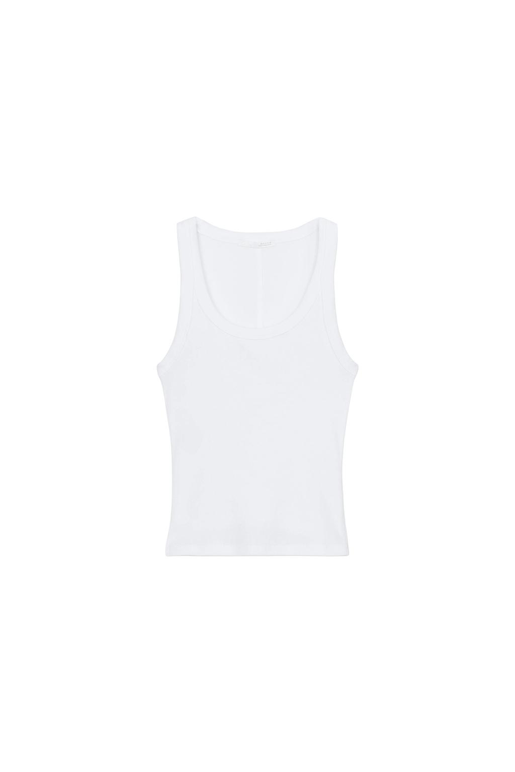 RIBBED SLEEVELESS TOP - image 3