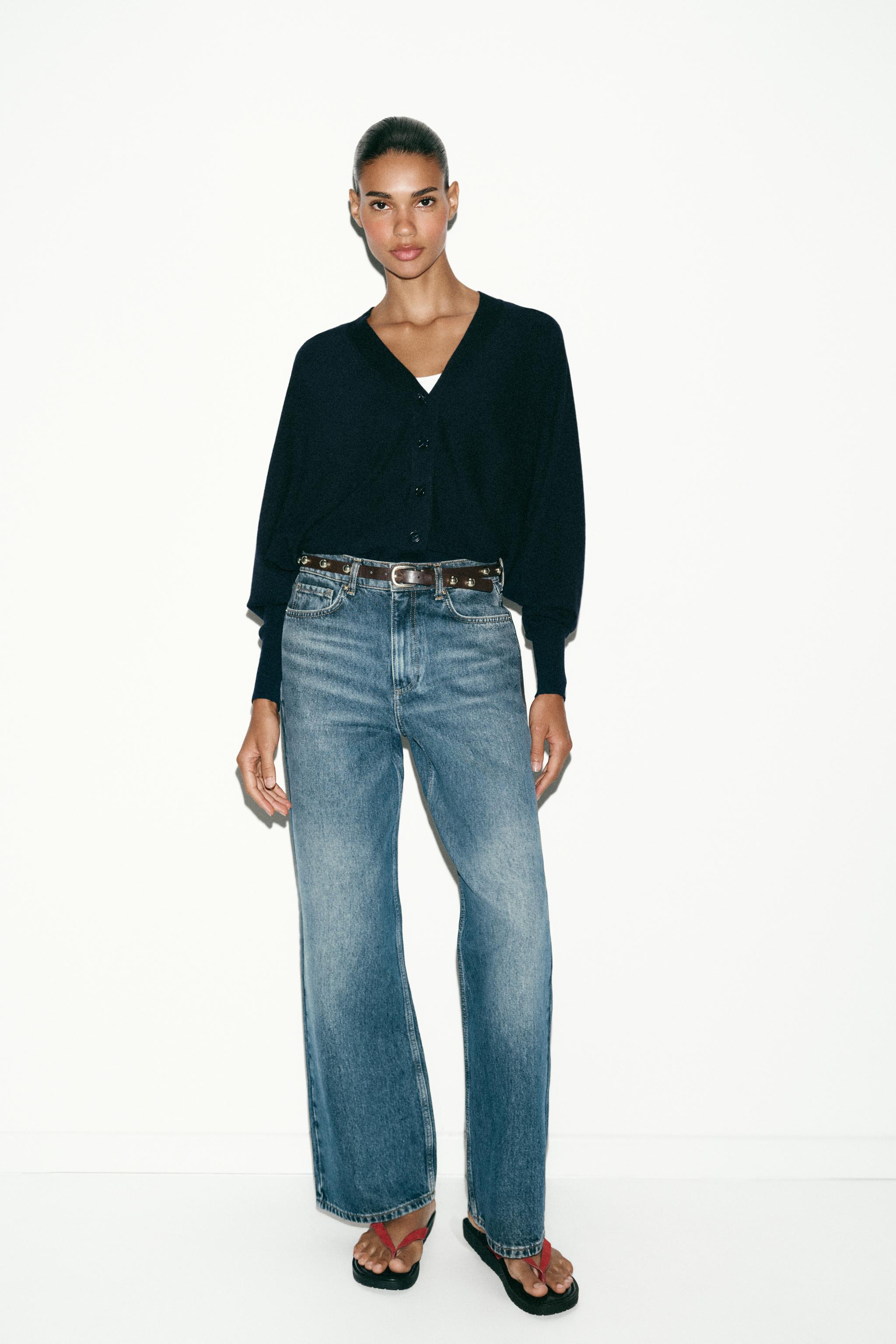 Z1975 KEMERLİ YÜKSEK BEL TAPERED FIT JEAN - Görsel 2