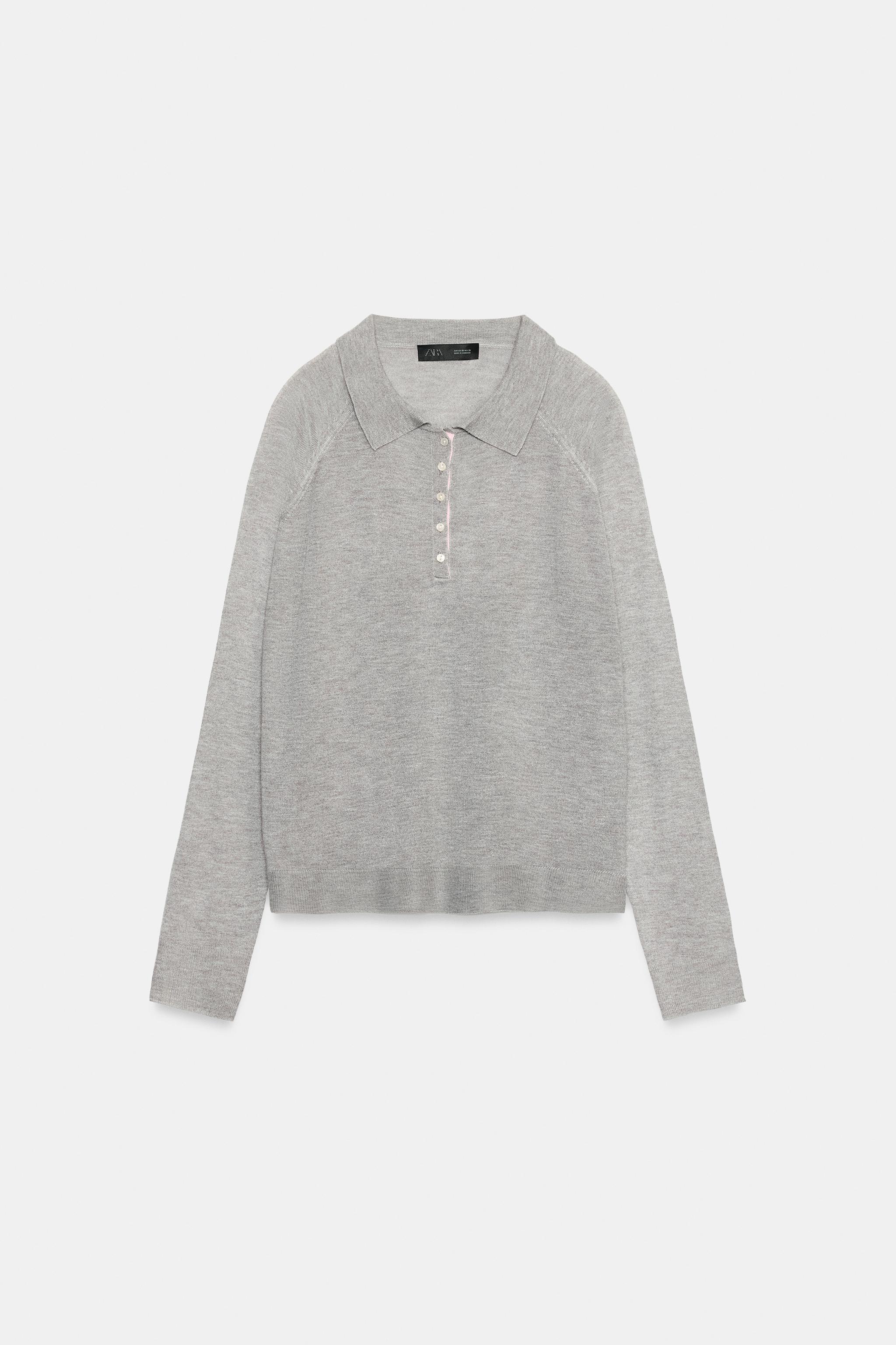 SOLID KNIT POLO JUMPER
