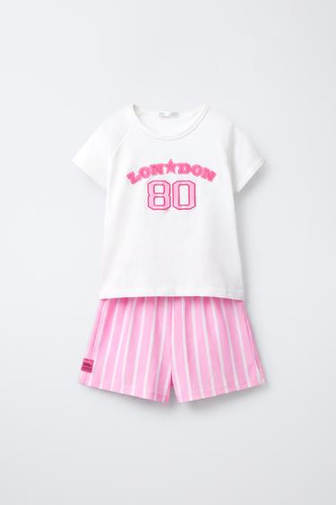 6-14 ANOS/ PIXAMA RAIAS TEXTO - Rosa de Zara