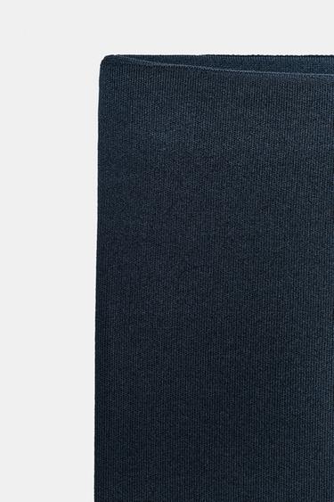 STRAIGHT KNIT TROUSERS - Bleu marine de Zara - Image 7