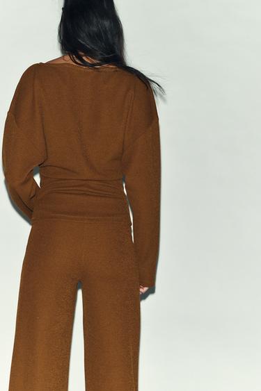 TOP TEXTURÉ À BOUCLE - Moutarde de Zara - Image 4