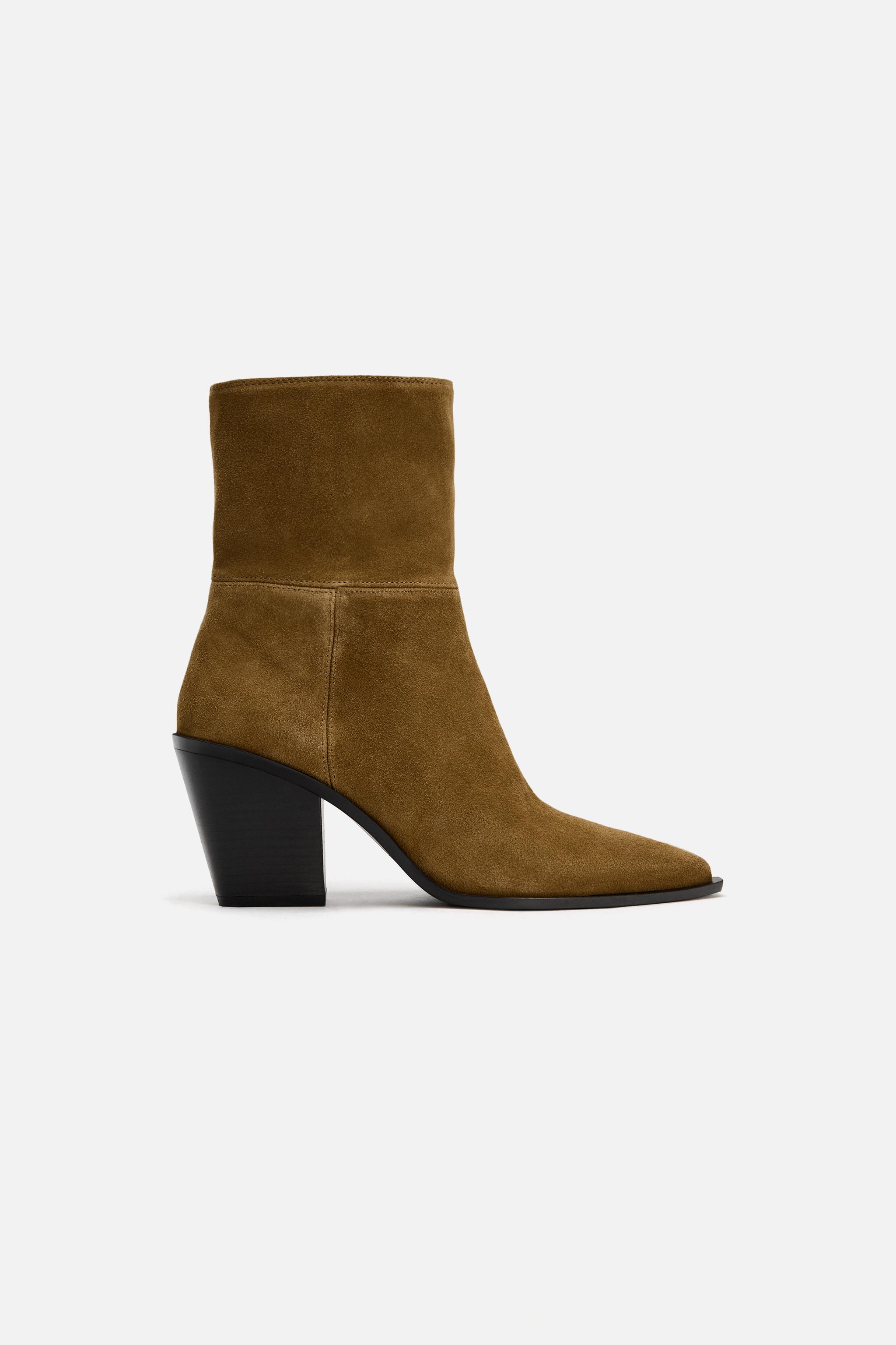 Bottines femme cuir zara on sale