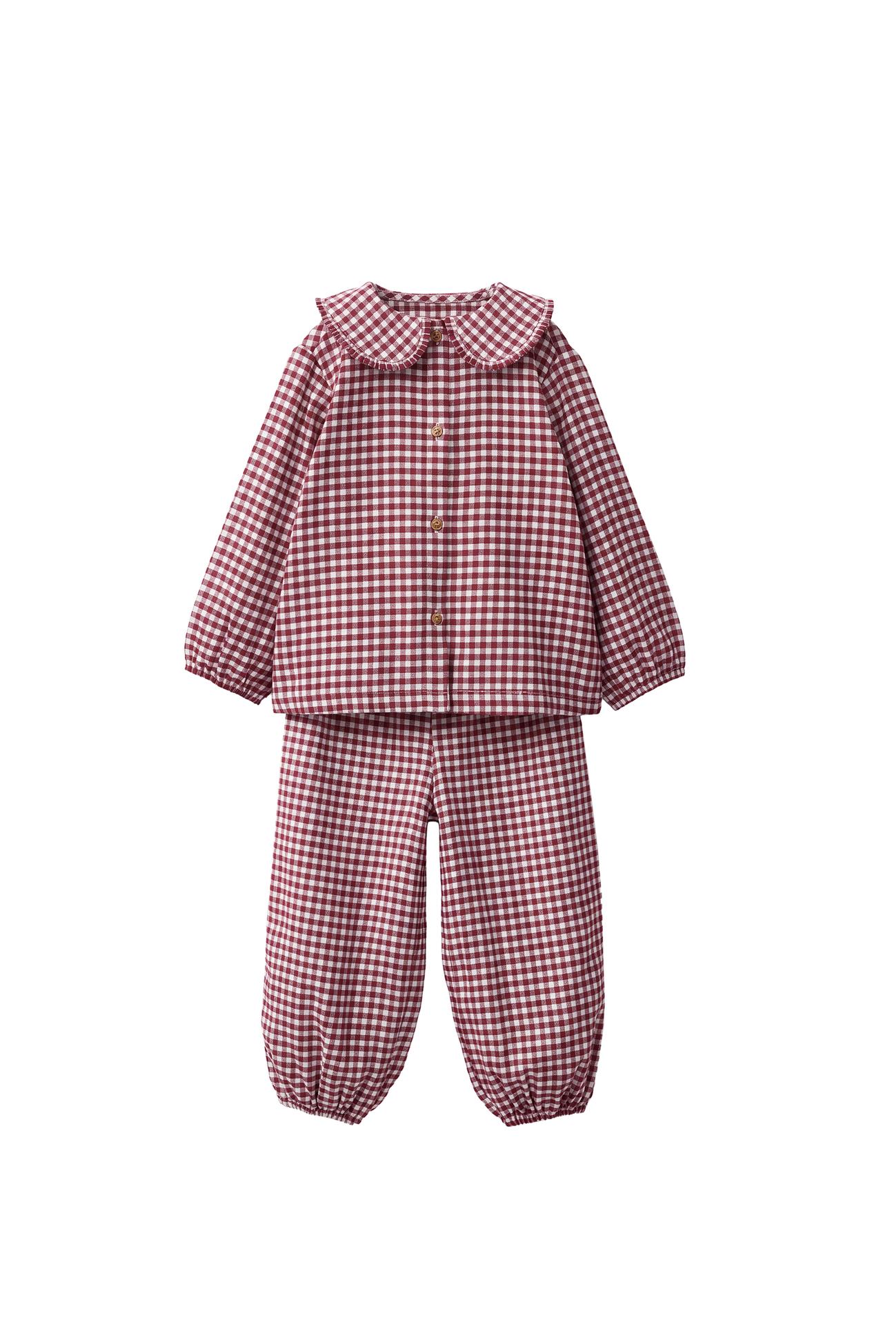 2-6 YEARS/ GINGHAM PYJAMAS