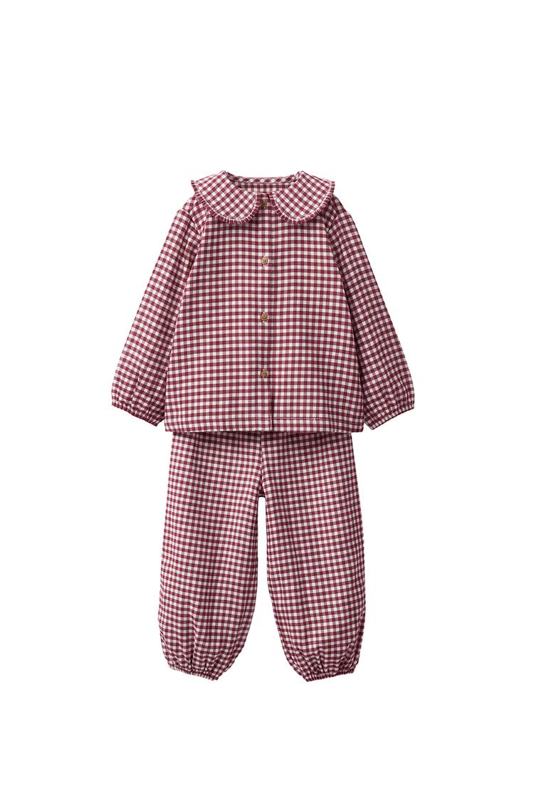 2-6 AÑOS/ PIJAMA CUADRO VICHY