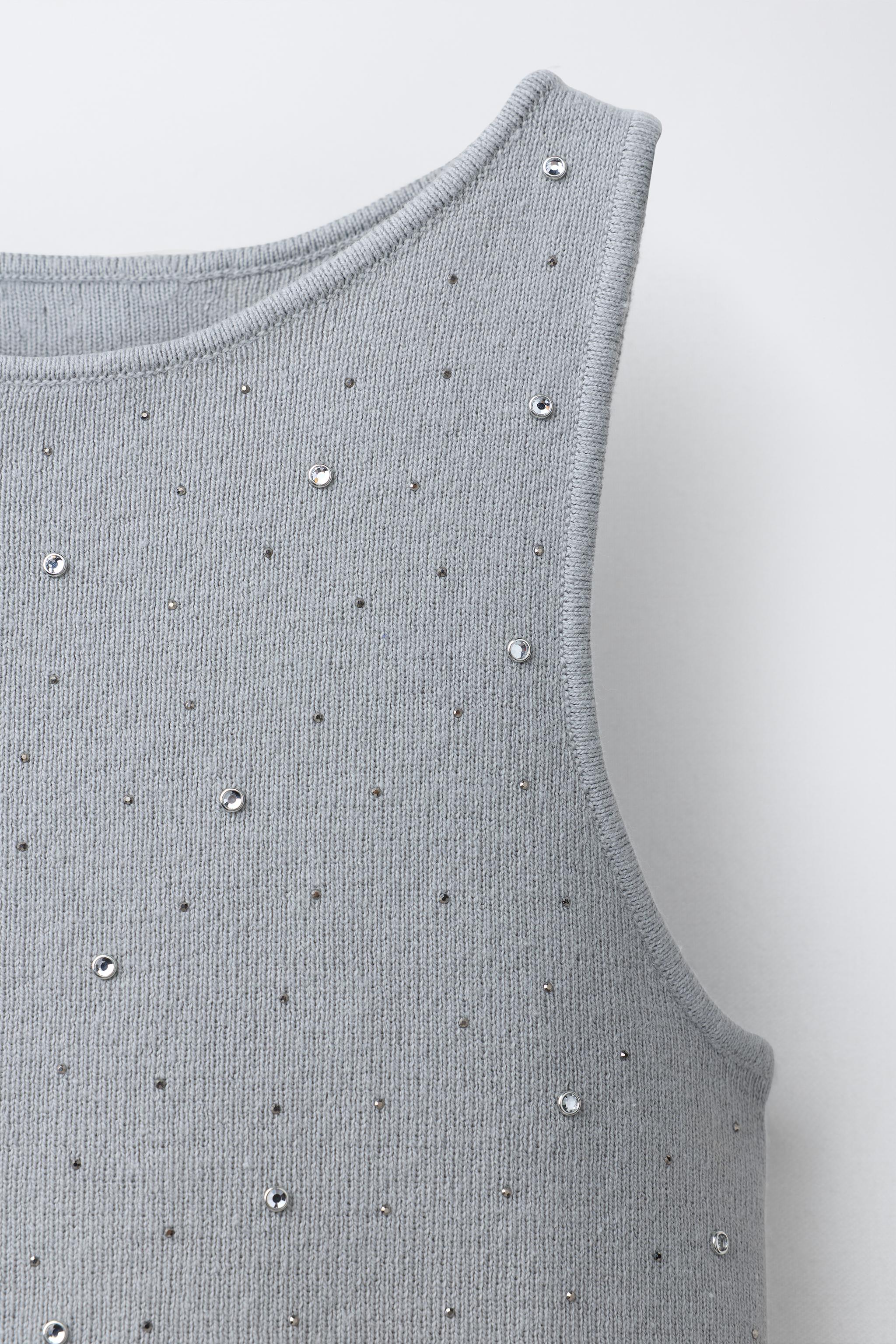 TOP EN MAILLE BRILLANTE
