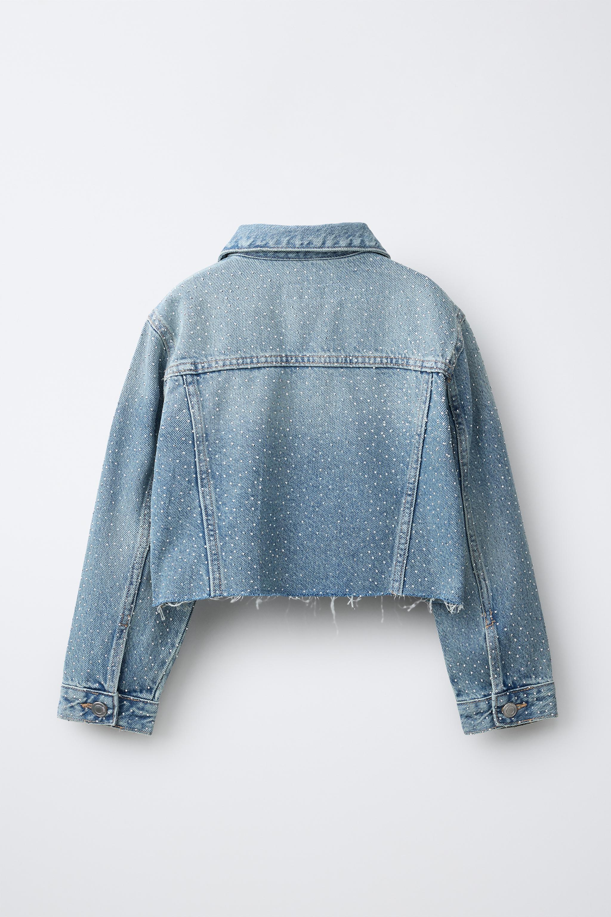 DENIM JACKET WITH SHIMMER - Blue | ZARA South Africa