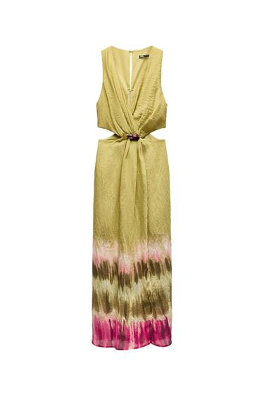 VESTIDO MIDI CUT OUT TIE DYE