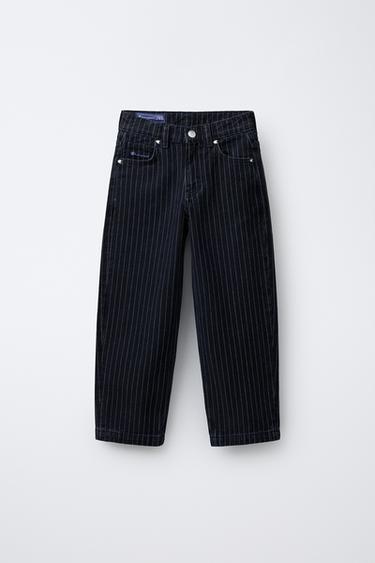 CHAMPION ® X ZARA STRIPED SKATER JEANS - Blue by Zara