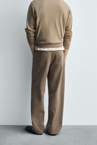 LIMITED EDITION BARREL FIT JEANS - Light brown by Zara - Image 2