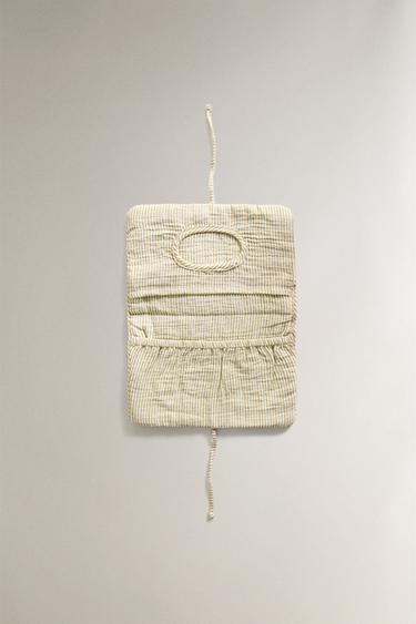 PORTA-TOALHINHAS DE GAZE LISTRADA - Verde da Zara