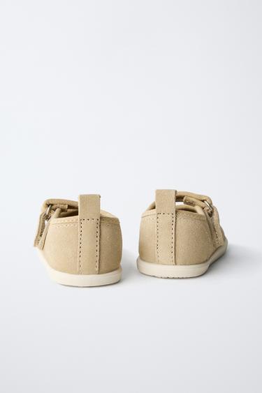 LEATHER BAREFOOT BALLERINAS - Sand Brown by Zara - Image 7