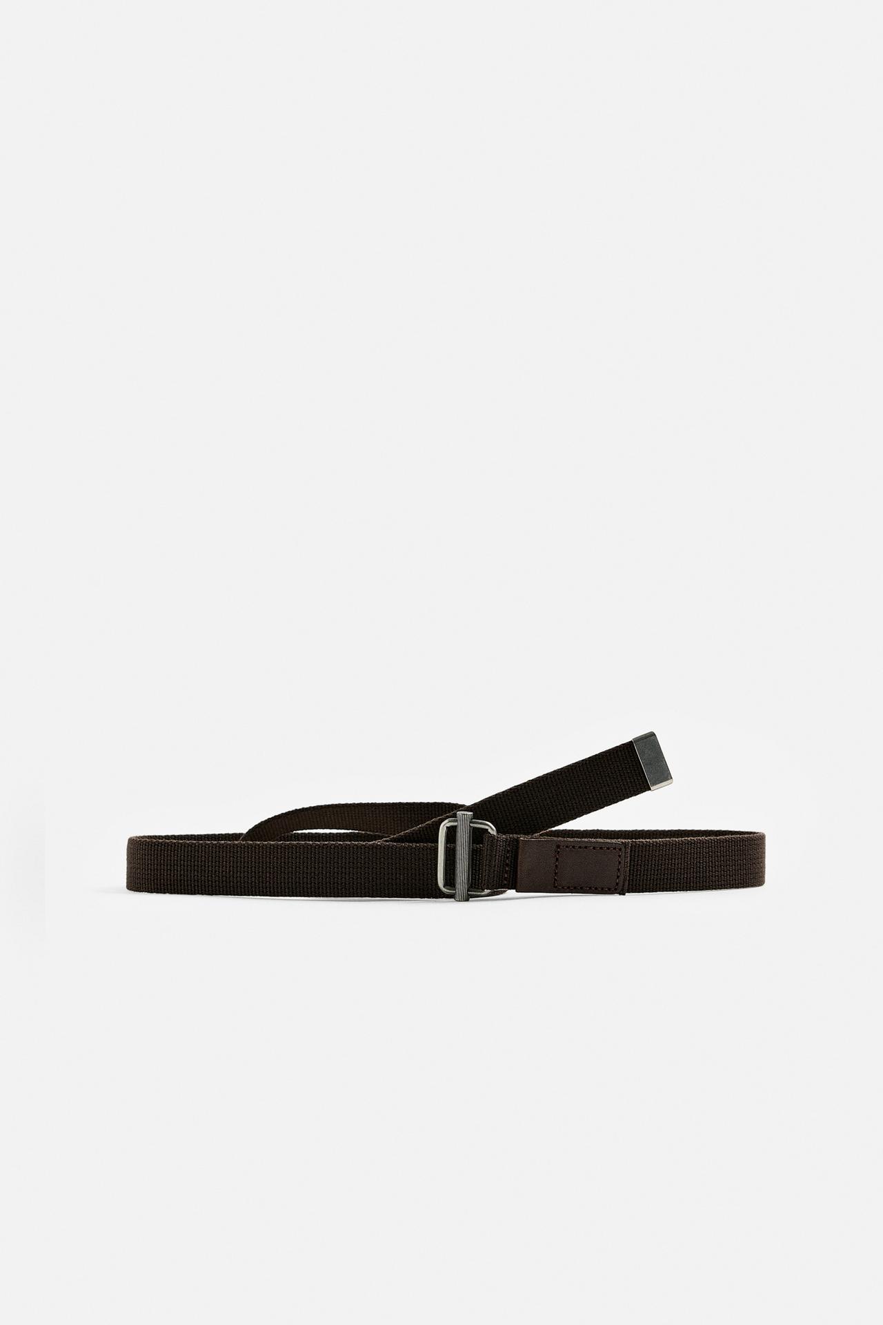 CANVAS BELT - Brown by Zara