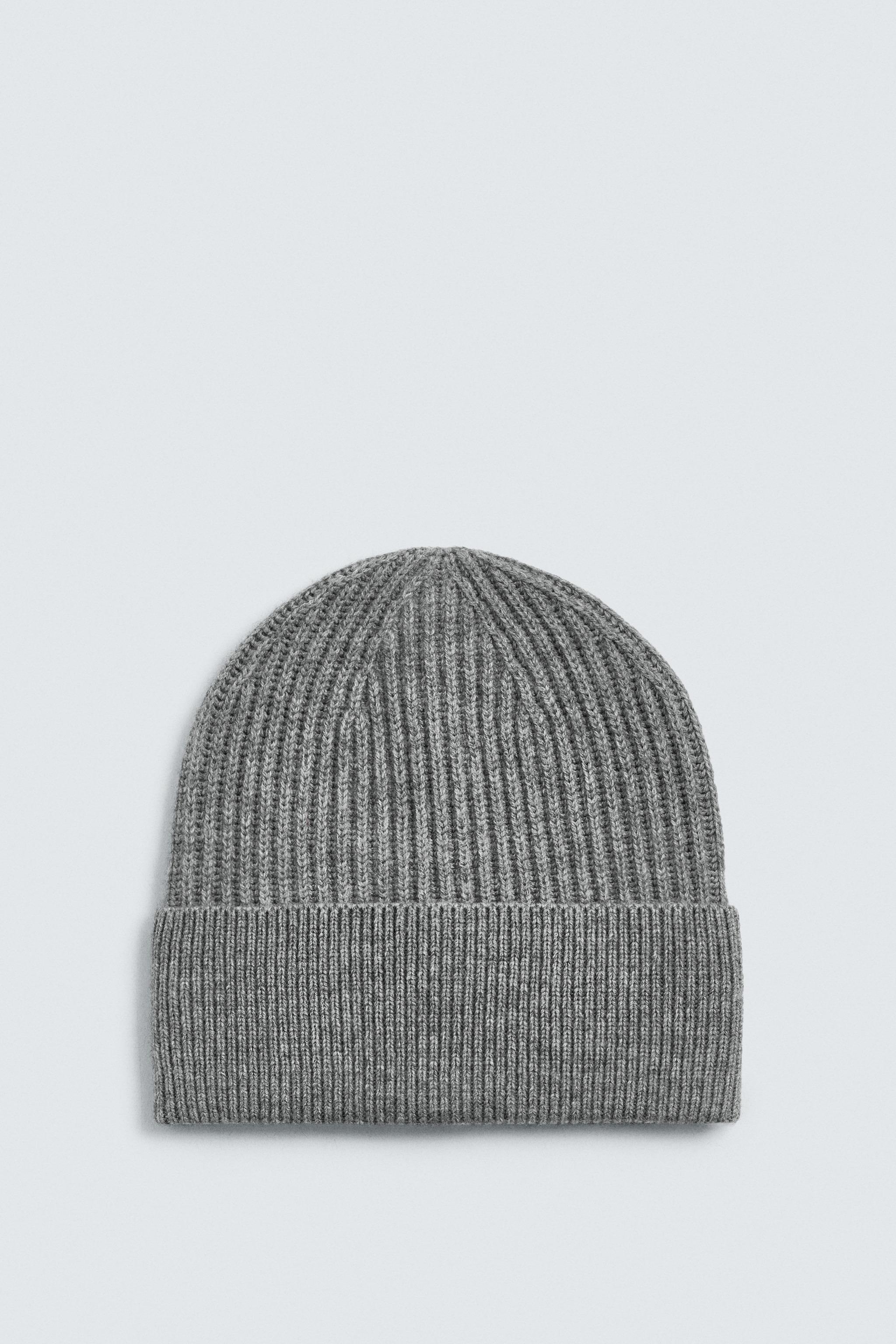 BONNET EN MAILLE MÉLANGE DE LAINE
