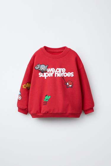 Zara THE AVENGERS © MARVEL SWEATSHIRT - Red