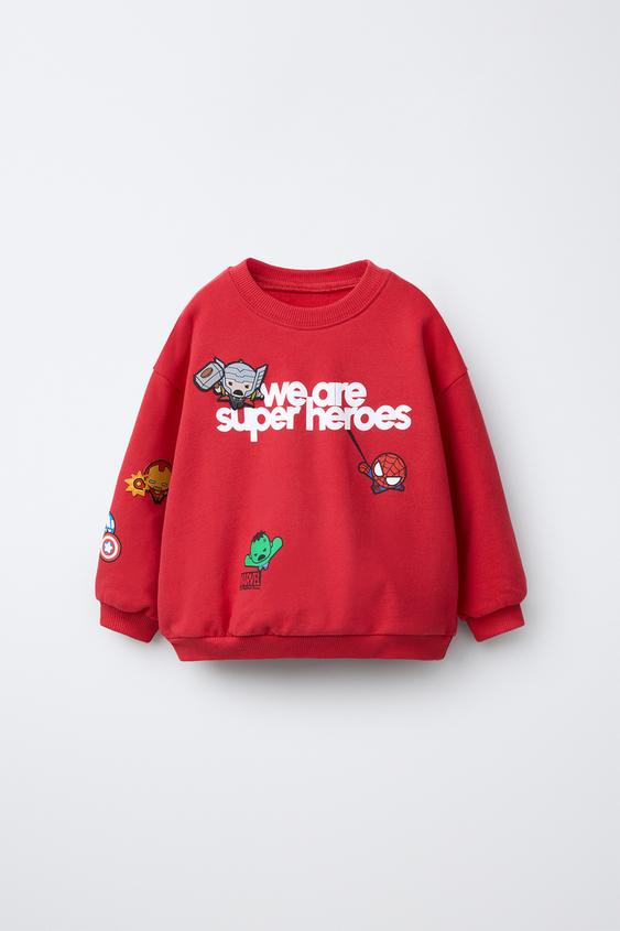 THE AVENGERS © MARVEL SWEATSHIRT - Red by Zara - Image 0