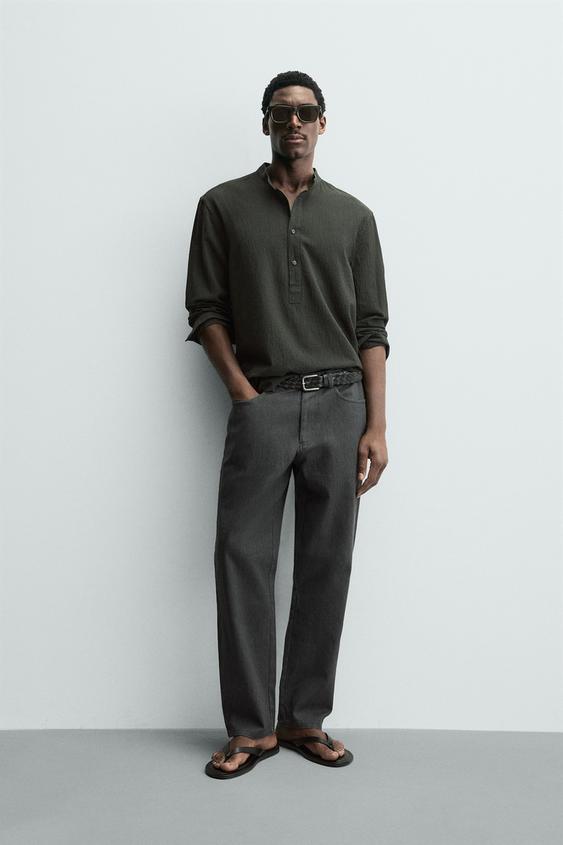 WRINKLED EFFECT SHIRT