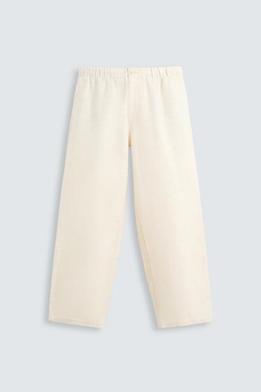 CALÇA COM TEXTURA - Cru da Zara