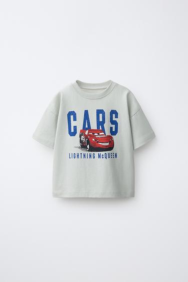 CARS LIGHTNING MCQUEEN © DISNEY/PIXAR PRINT T-SHIRT - Blue / Grey by Zara - Image 0