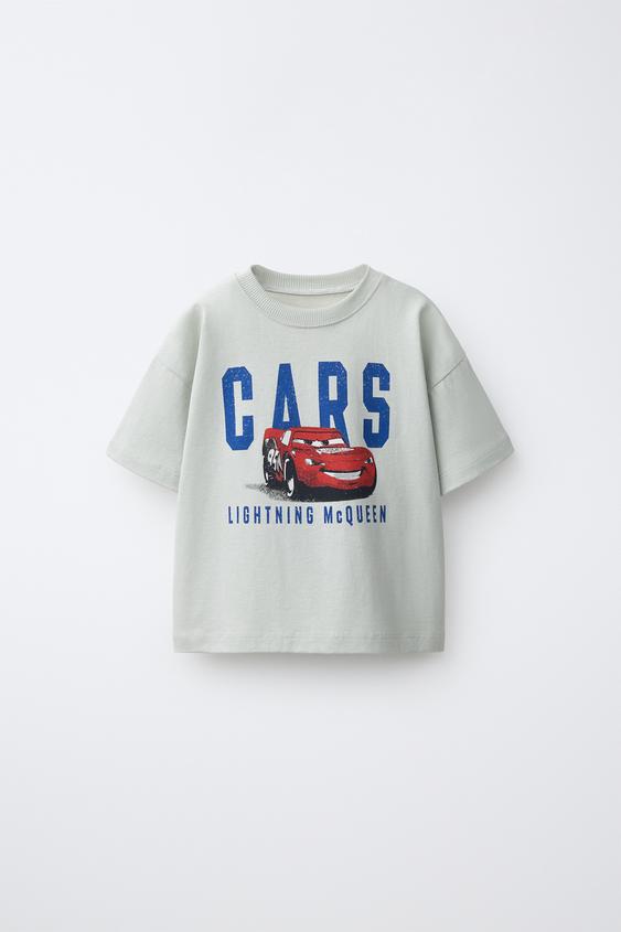 CAMISETA ESTAMPADO CARS RAYO MCQUEEN © DISNEY/PIXAR - Azul / Gris de Zara - Imagen 0