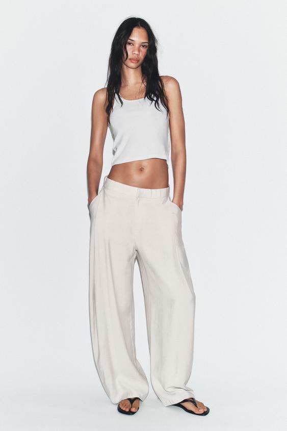 FLOWY PLEATED PANTS from Zara - $49.90