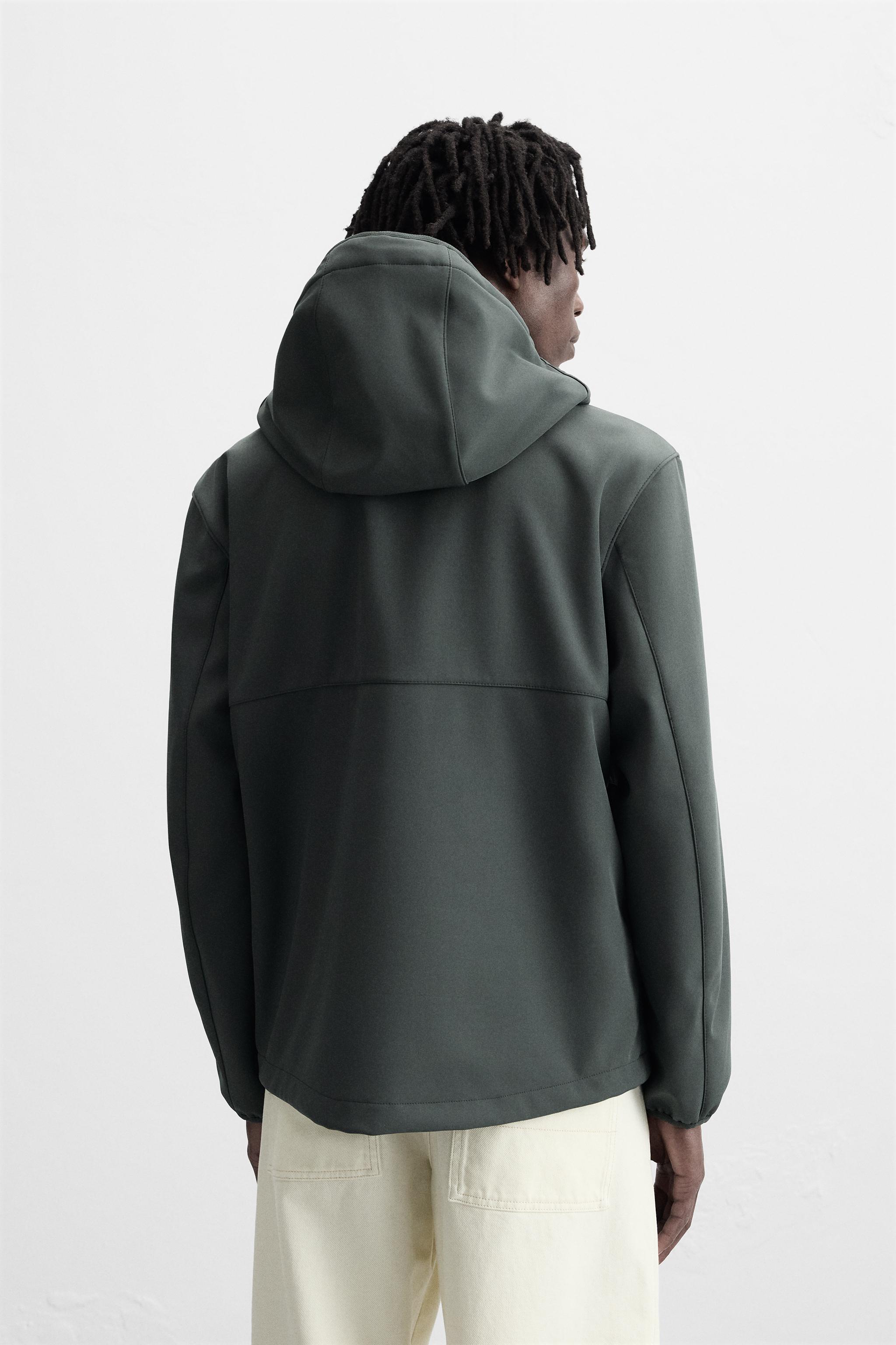 TECHNICAL HOODED JACKET - Light grey | ZARA New Zealand